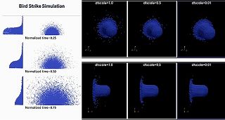 バードストライク衝突解析シミュレーション